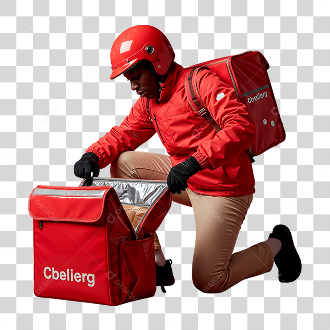 Entregador PNG Transparente