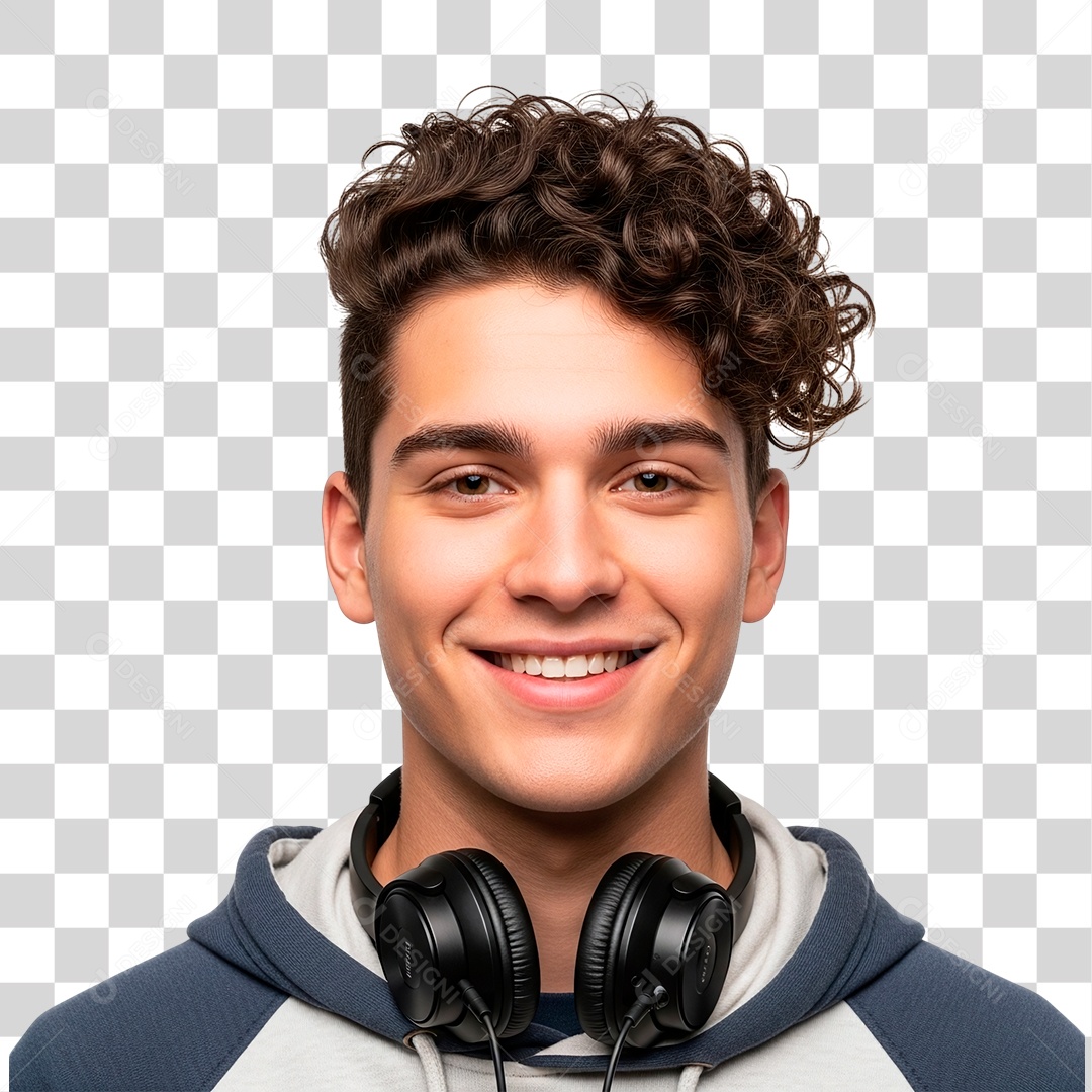 Estudante Sorridente PNG Transparente