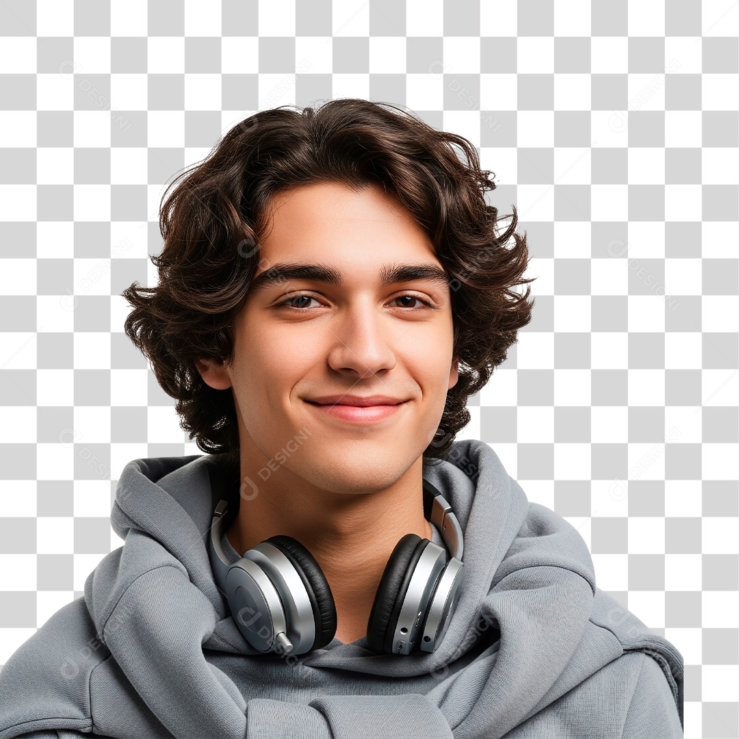 Estudante Sorridente PNG Transparente