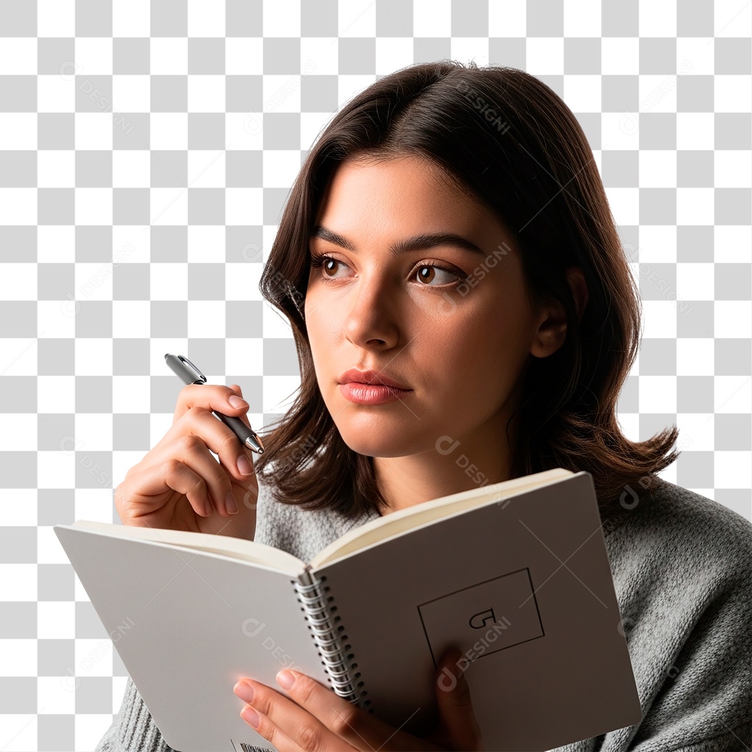 Estudante Segurando Livros PNG Transparente