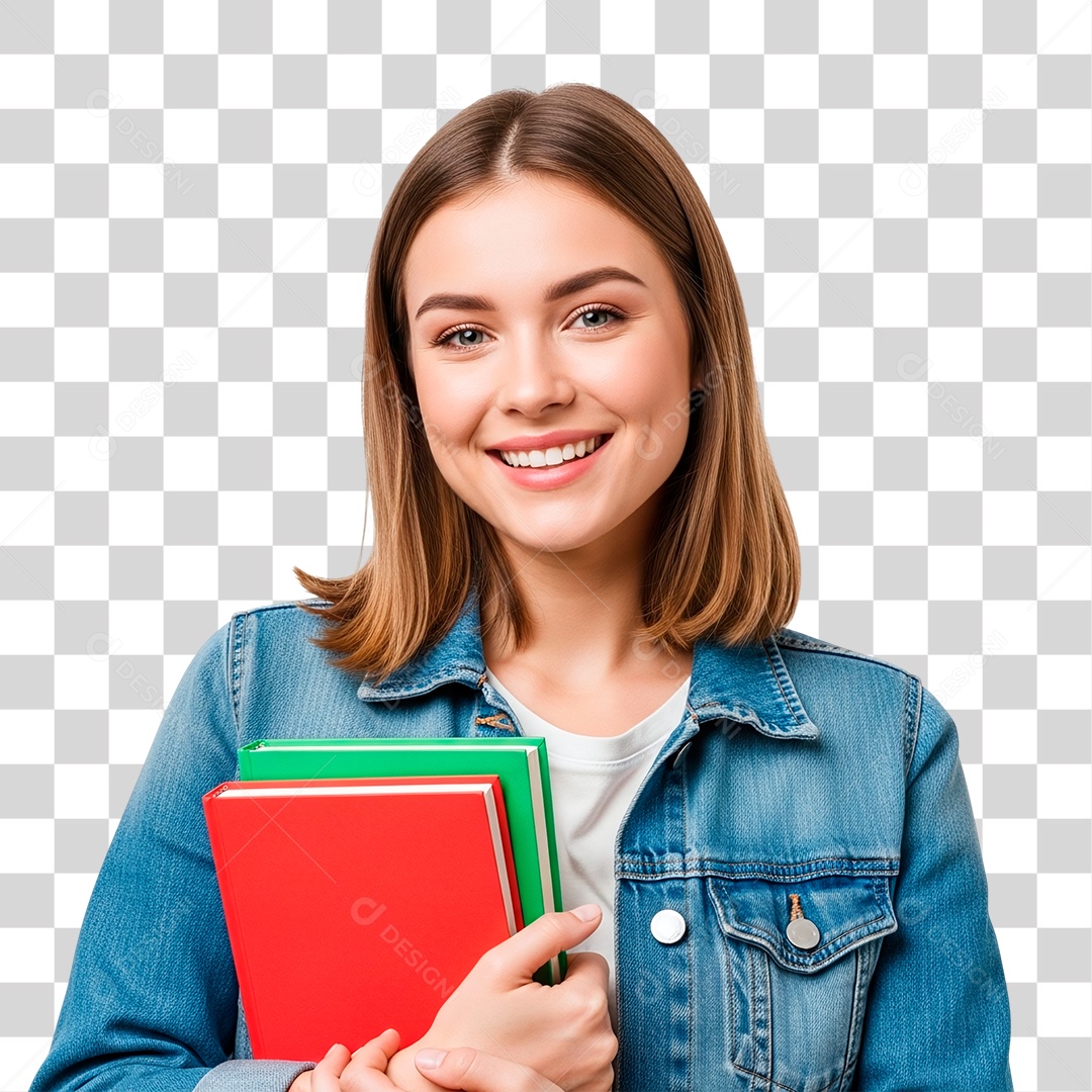 Estudante Sorridente PNG Transparente