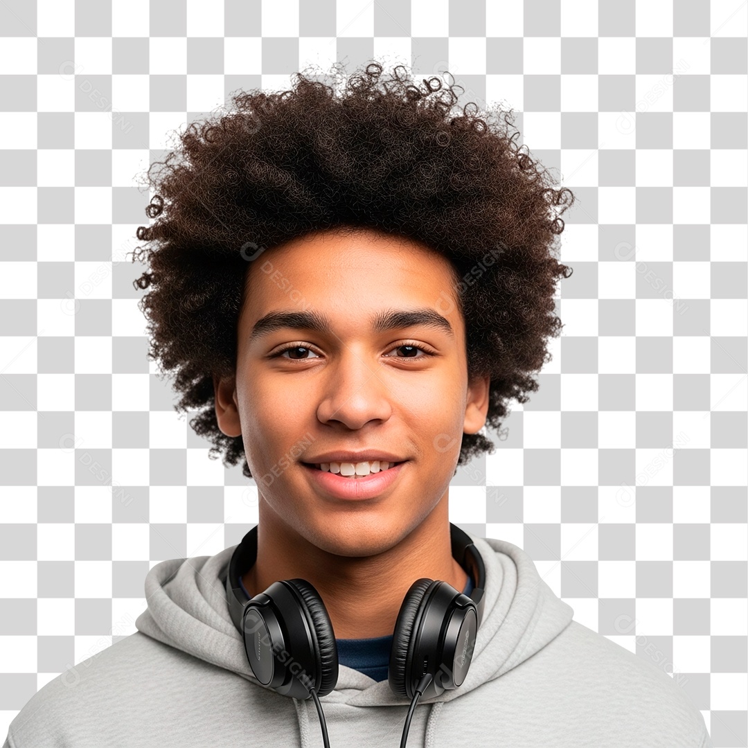 Estudante Sorridente PNG Transparente