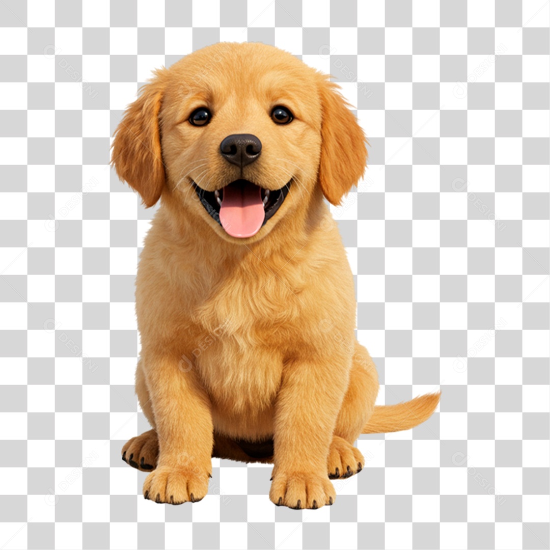 Cão Golden Retriever PNG Transparente