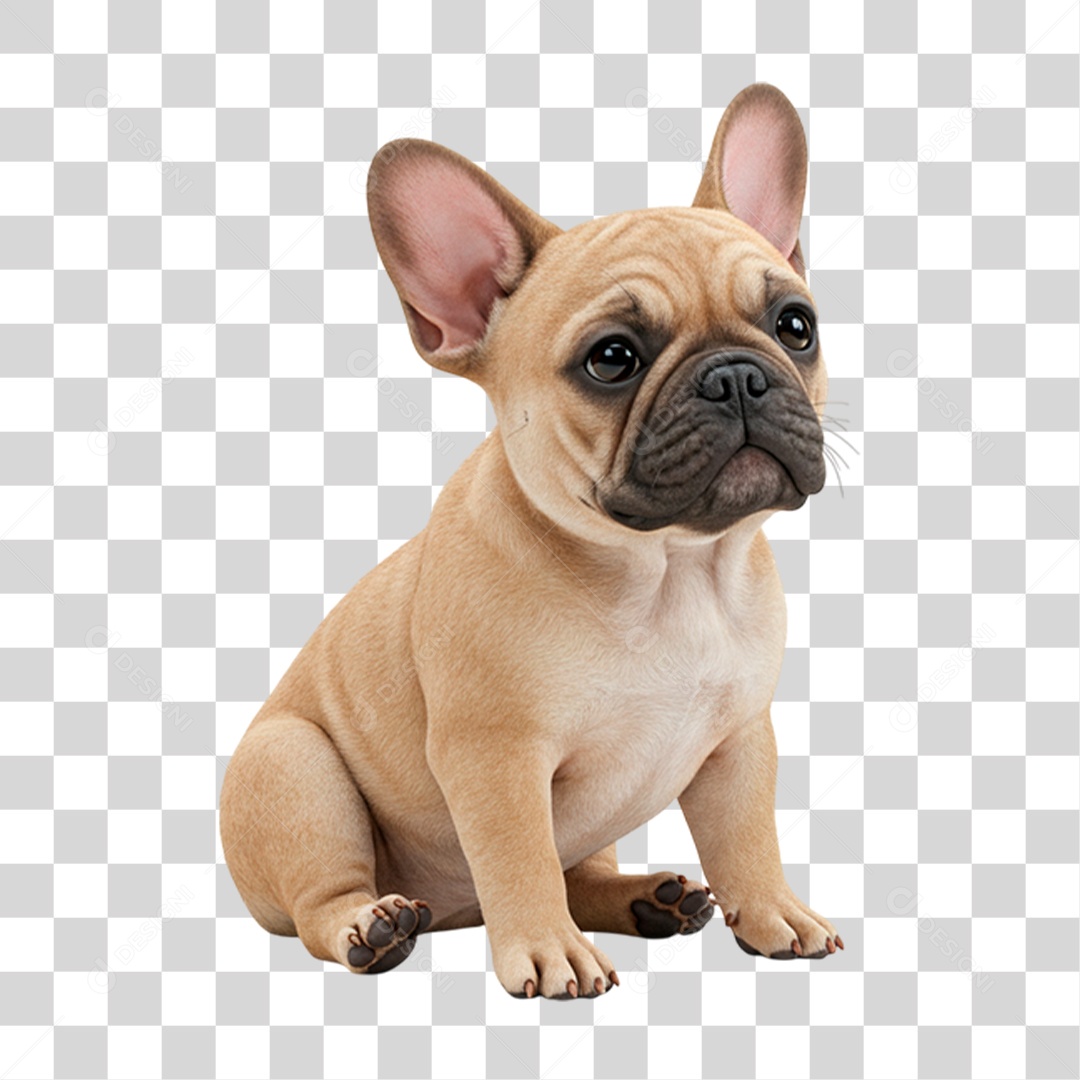 Filhote de Buldogue PNG Transparente