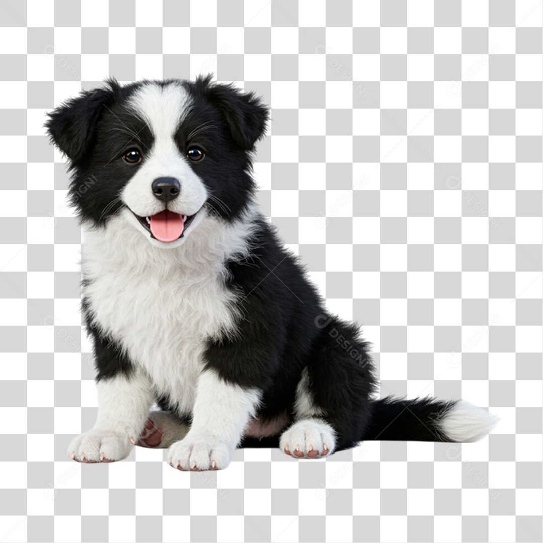 Filhote de Border Collie PNG Transparente
