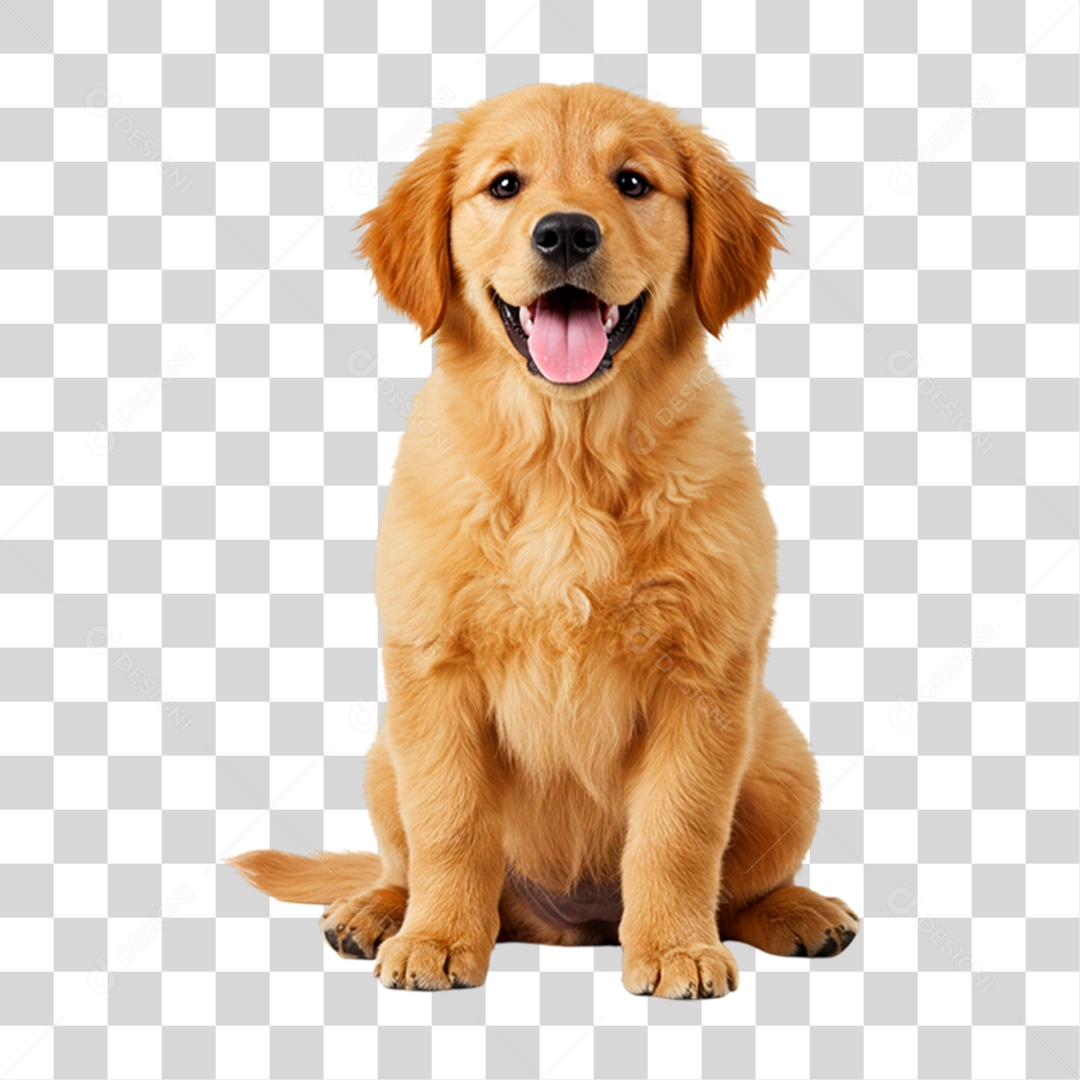 Cão Golden Retriever PNG Transparente