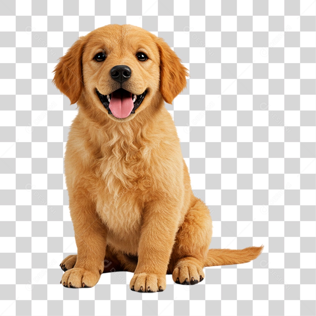 Cão Golden Retriever PNG Transparente