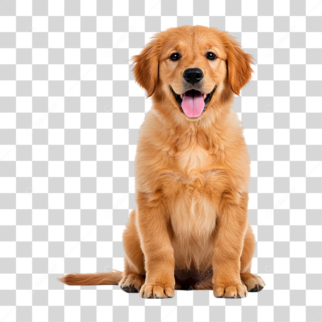 Cão Golden Retriever PNG Transparente