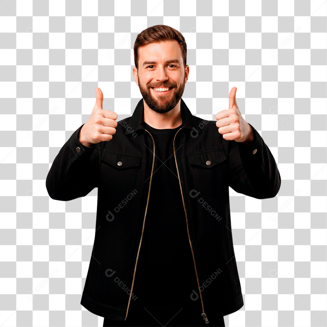 Homem Sorridente PNG Transparente