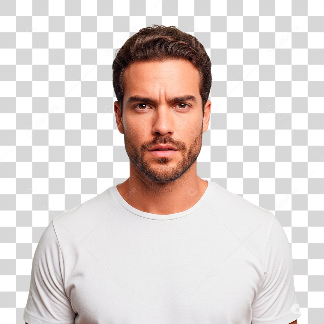 Homem Sério PNG Transparente