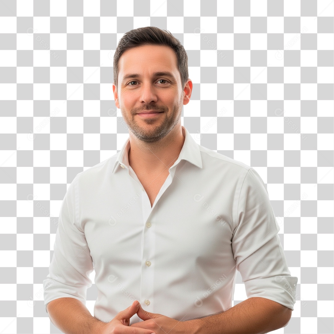 Homem Sorridente PNG Transparente