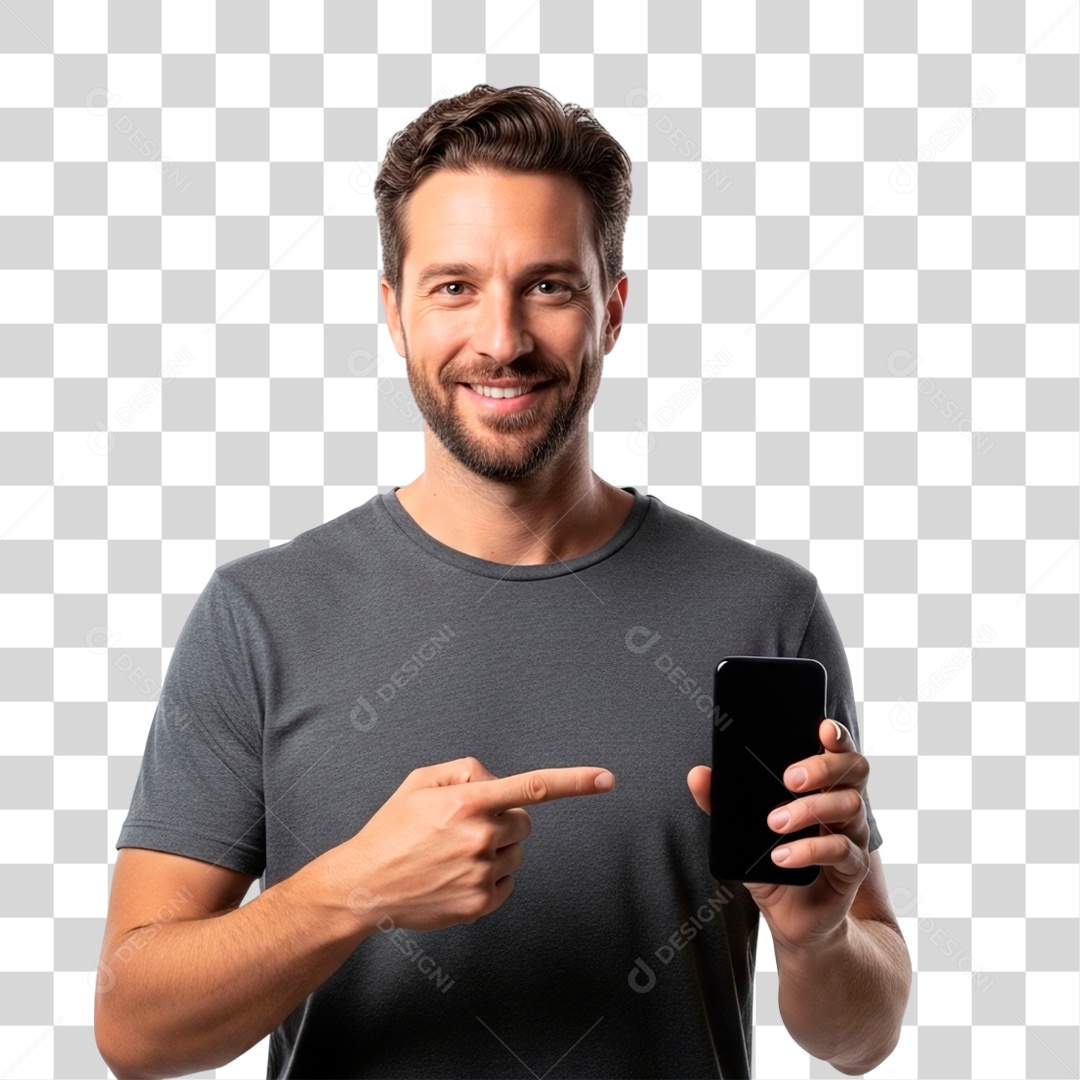 Homem Sorridente PNG Transparente