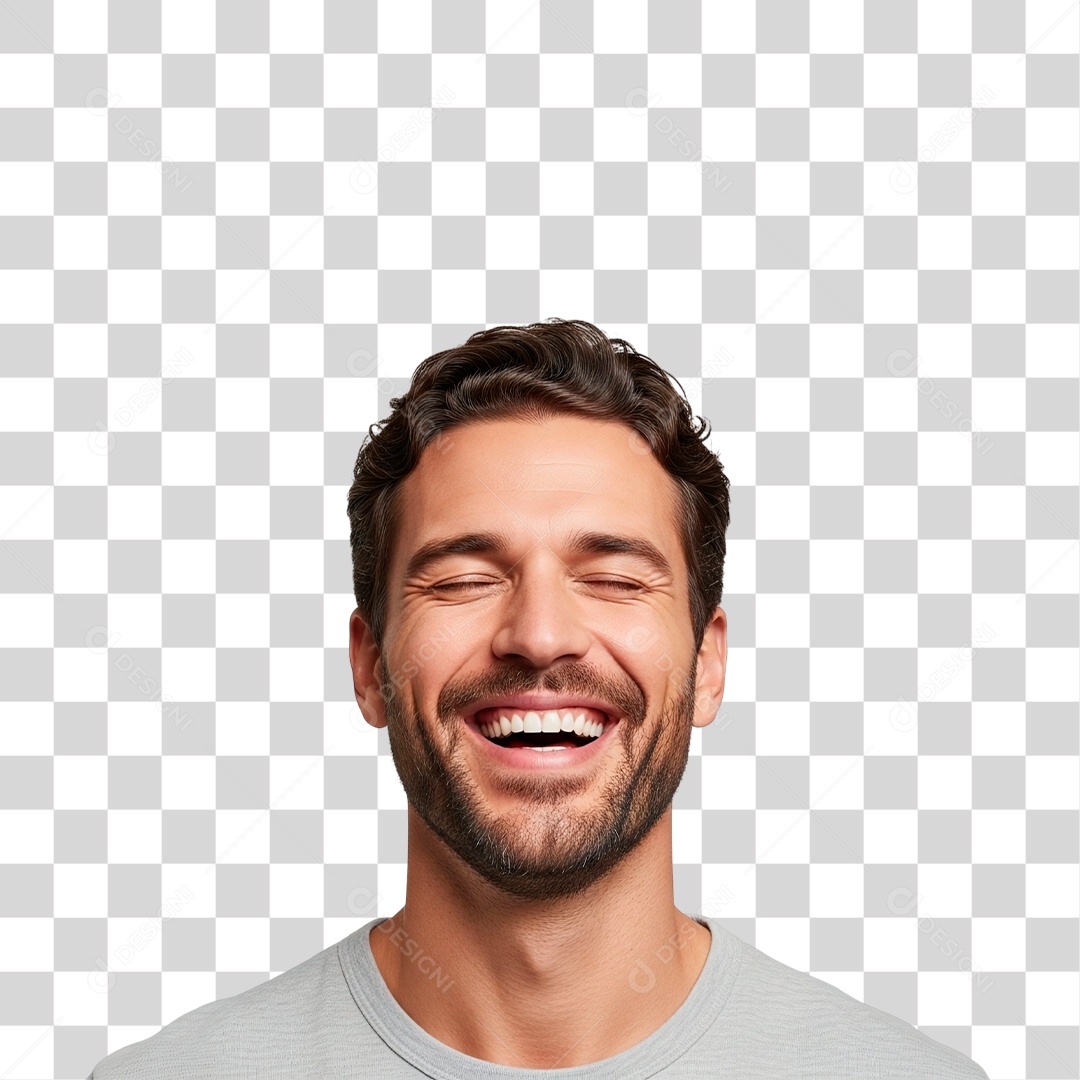 Homem Sorridente PNG Transparente