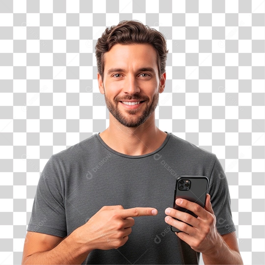 Homem Sorridente PNG Transparente