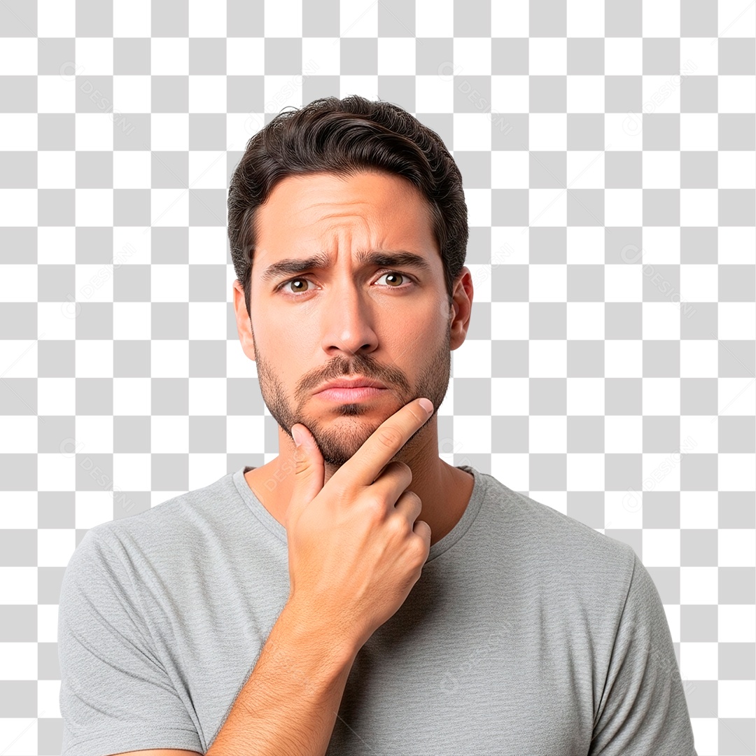 Homem Pensando PNG Transparente