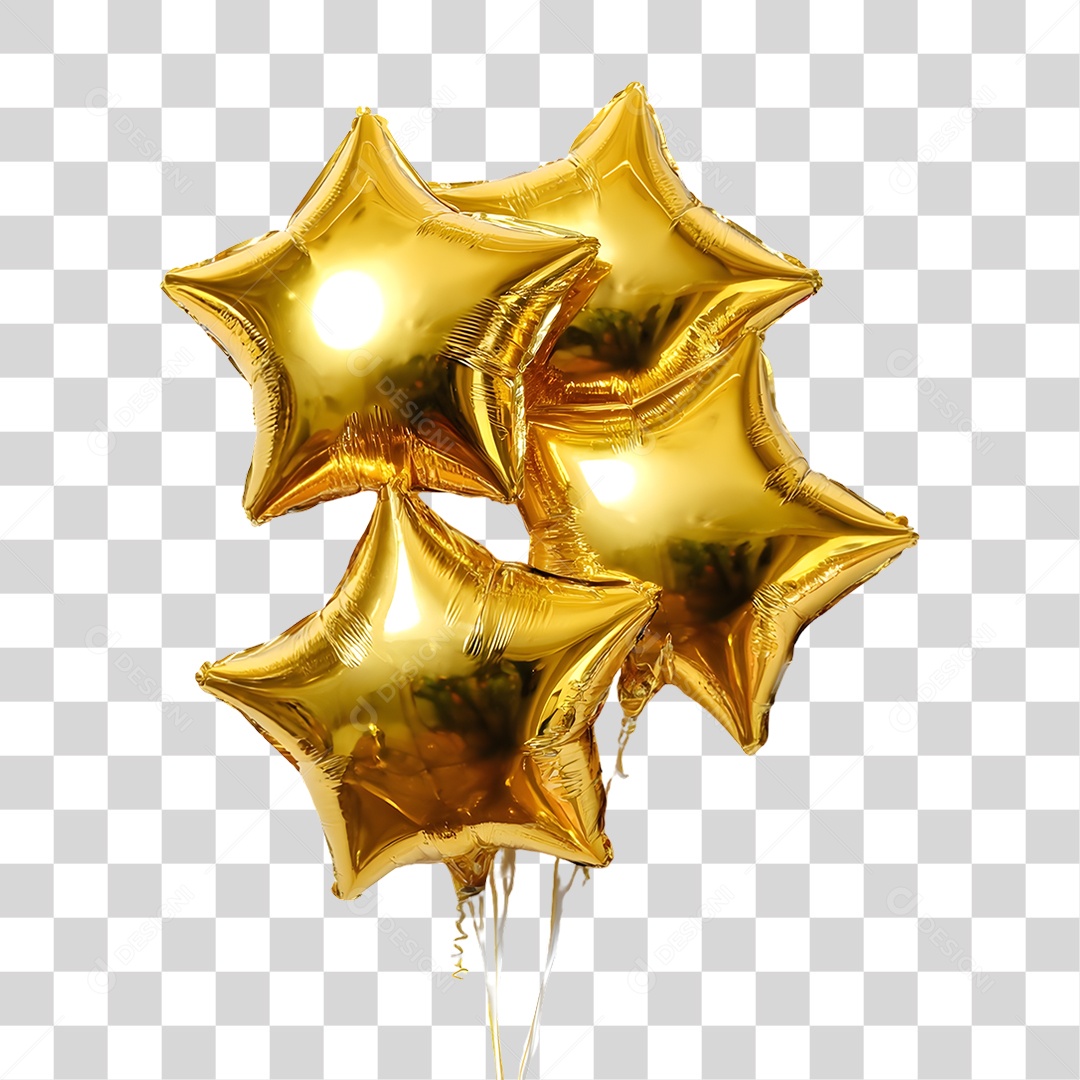 Balões Decoração de Ano Novo PNG Transparente