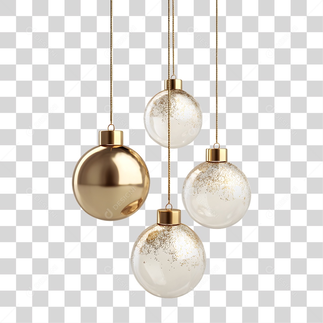 Bola Decoração de Ano Novo PNG Transparente