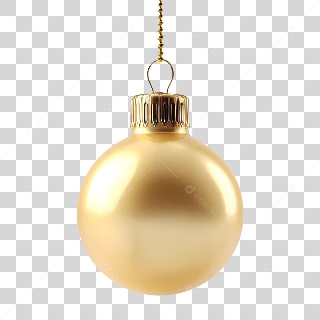 Elemento 3D Bola Decoração de Ano Novo PNG Transparente
