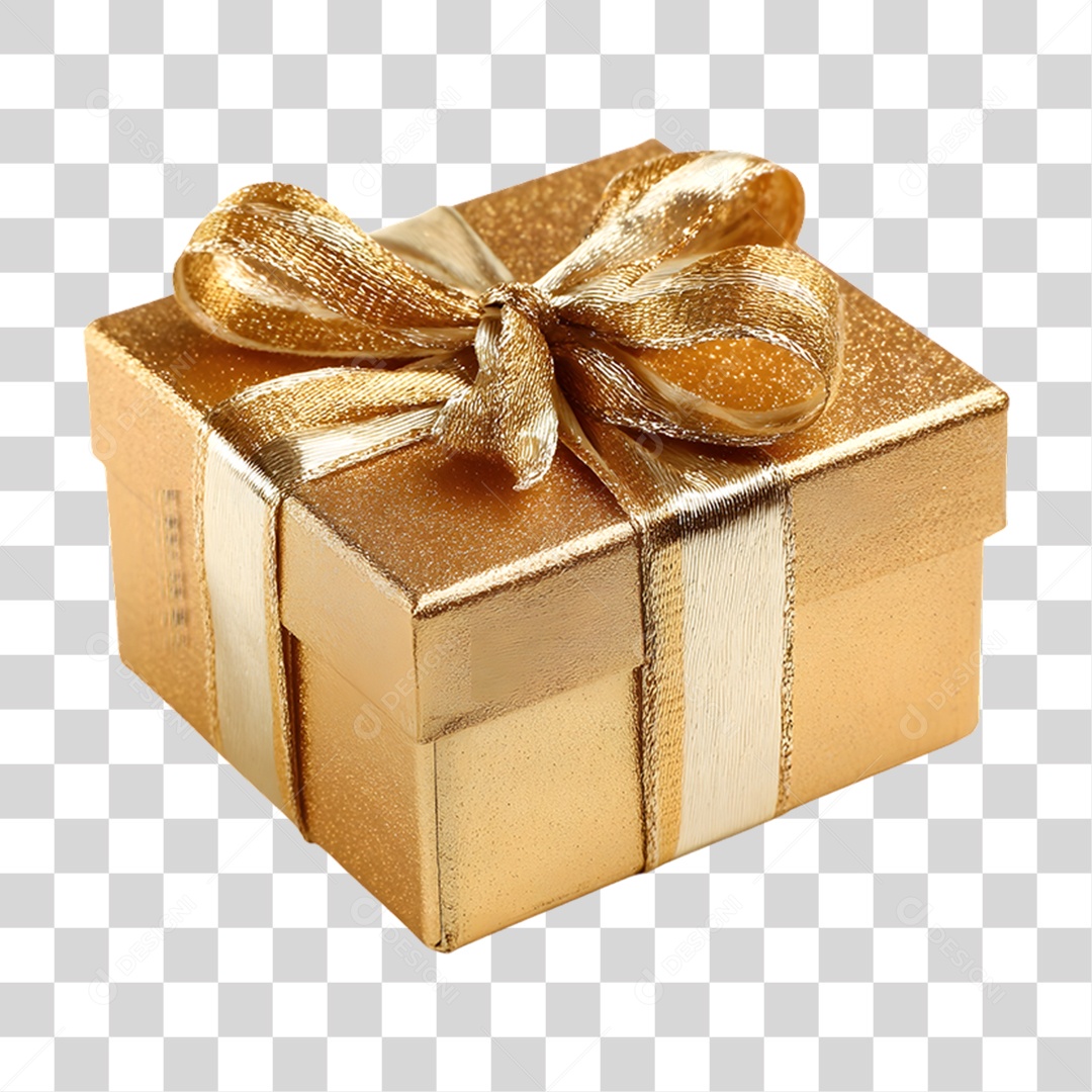 Caixa de Presente Decoração de Ano Novo PNG Transparente