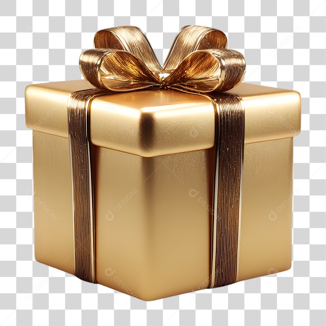 Caixa de Presente Decoração de Ano Novo PNG Transparente