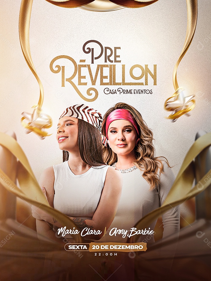 Flyer Pré Réveillon Social Media PSD Editável