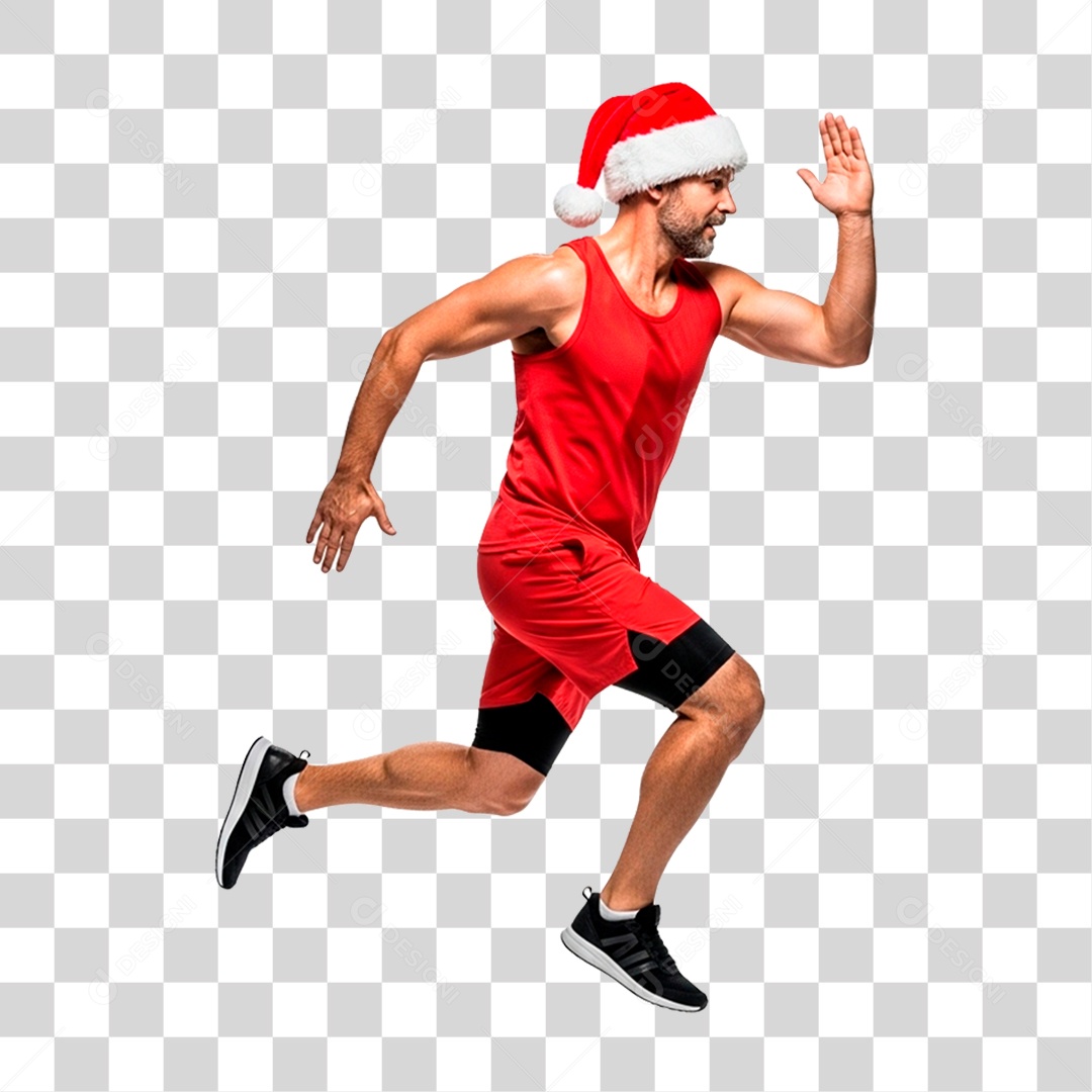 Papai Noel Musculoso PNG Transparente