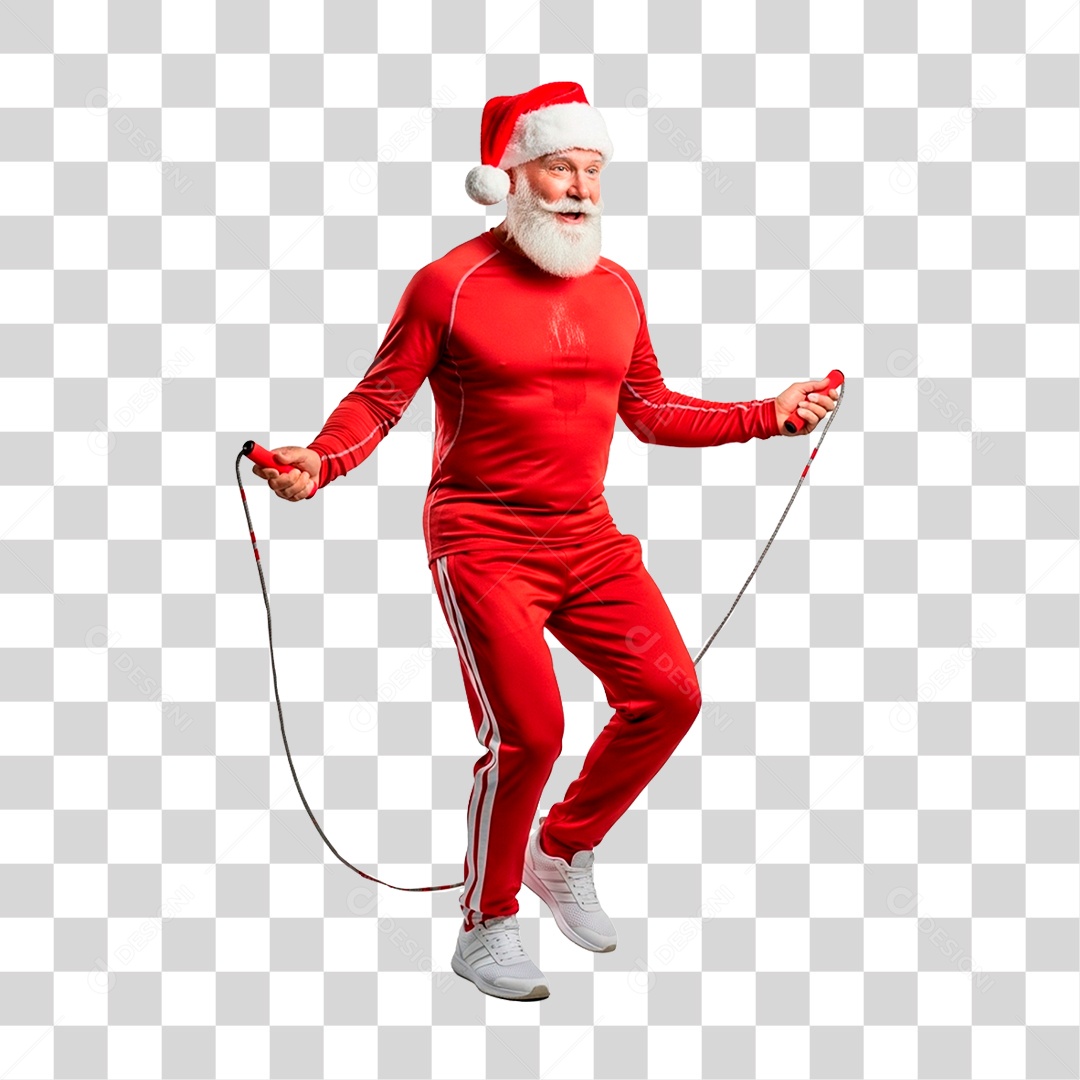 Papai Noel Musculoso PNG Transparente