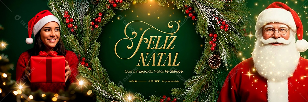 Carrossel Feliz Natal 25 de Dezembro Social Media PSD Editável
