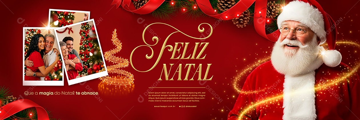Carrossel Feliz Natal 25 de Dezembro Social Media PSD Editável