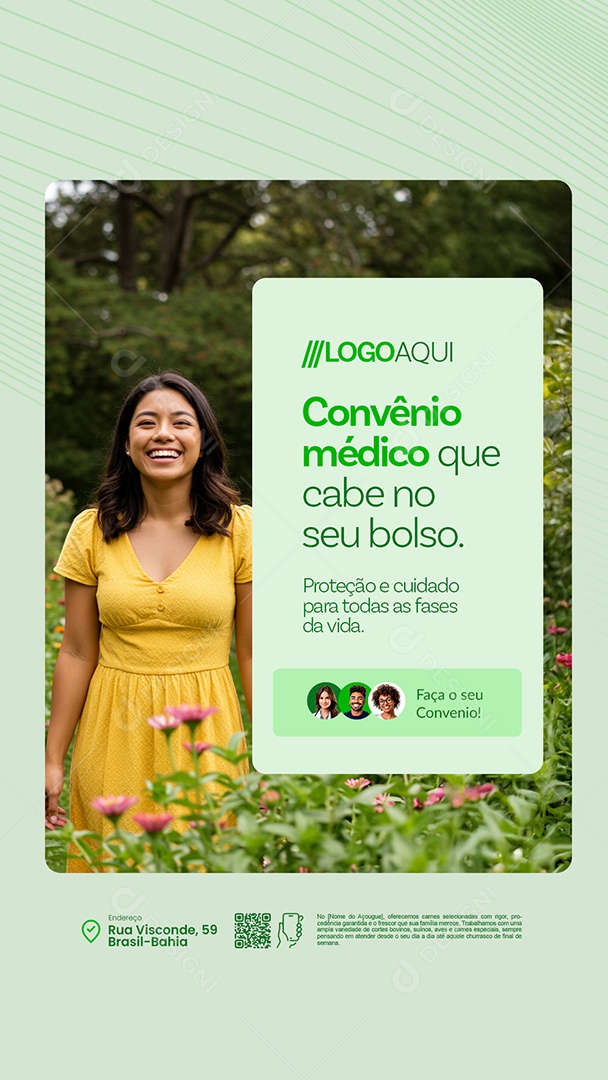 Story Convênio Médico Que Cabe no Seu Bolso Social Media PSD Editável