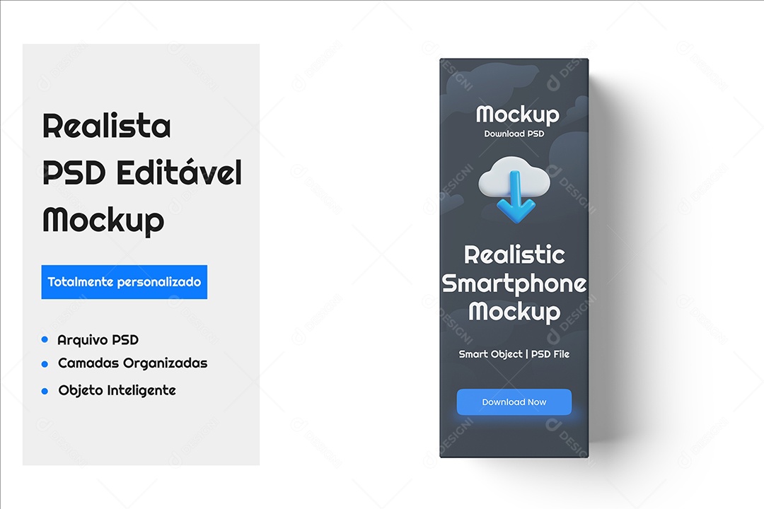 Mockup Maquete de Caixa de Embalagem PSD