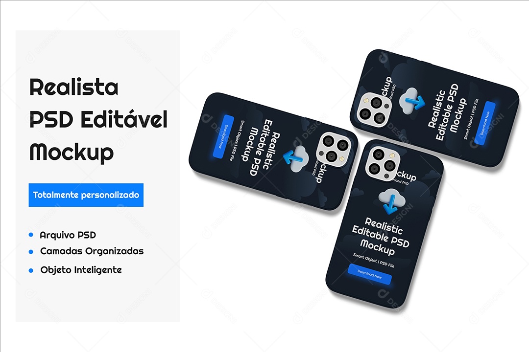 Mockup Realista de Iphone PSD