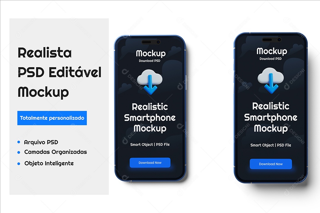 Mockup Maquete Realista de iPhone 14 Pro Max PSD Editável