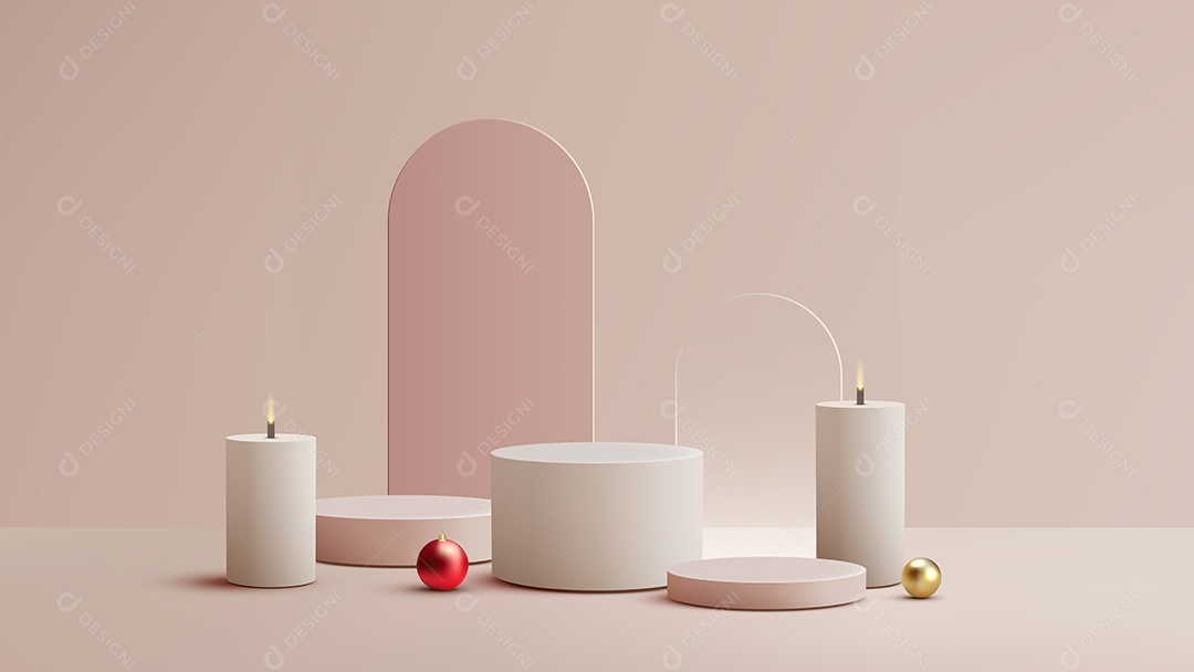 Modelo de Cenário de Pódio Vetor EPS Editável