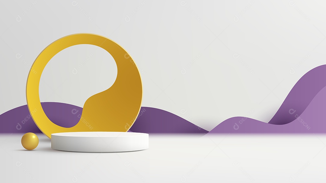 Modelo de Cenário de Pódio Vetor EPS Editável