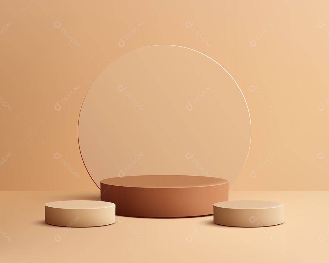 Modelo de Cenário de Pódio Vetor EPS Editável