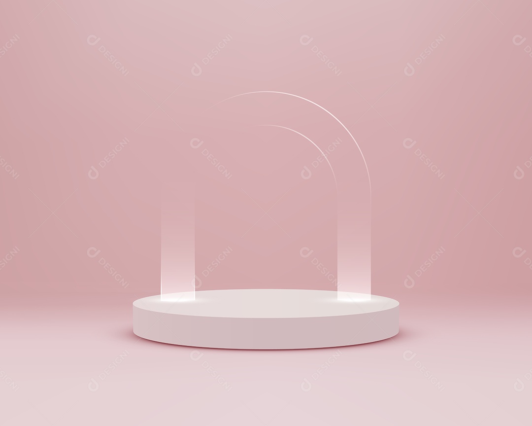 Modelo de Cenário de Pódio Vetor EPS Editável