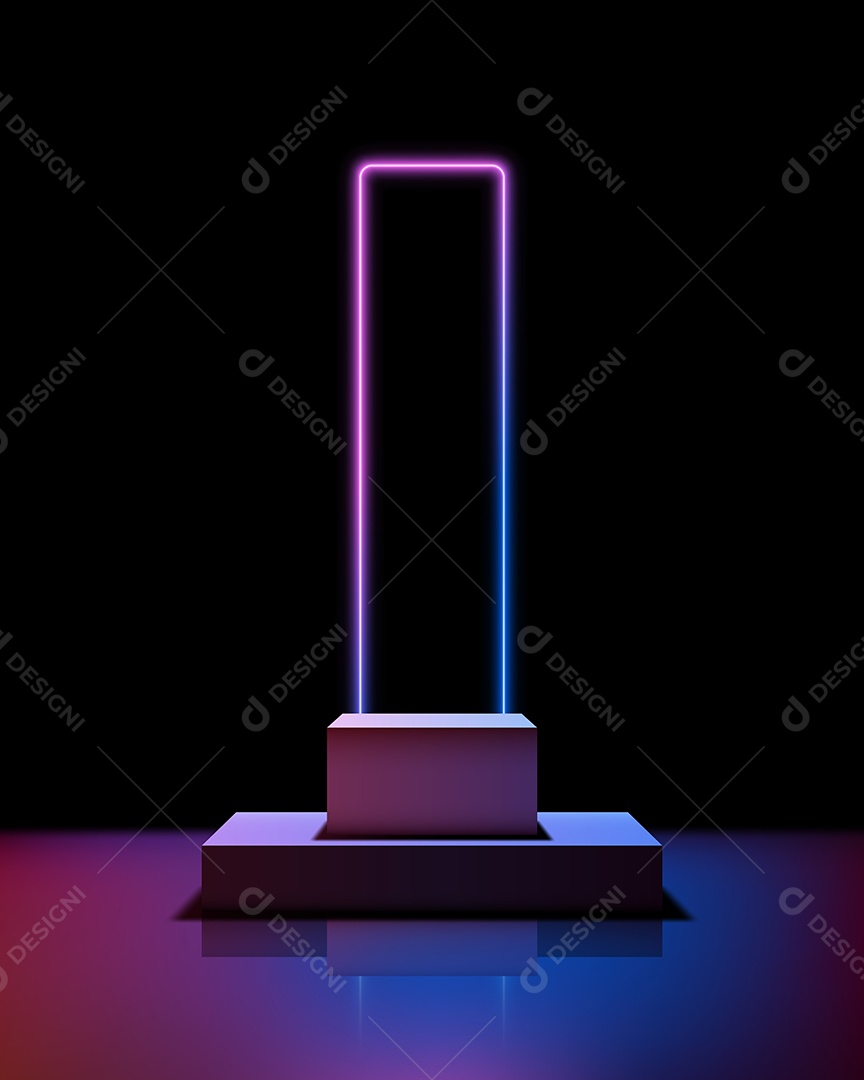 Modelo de Cenário de Pódio Vetor EPS Editável