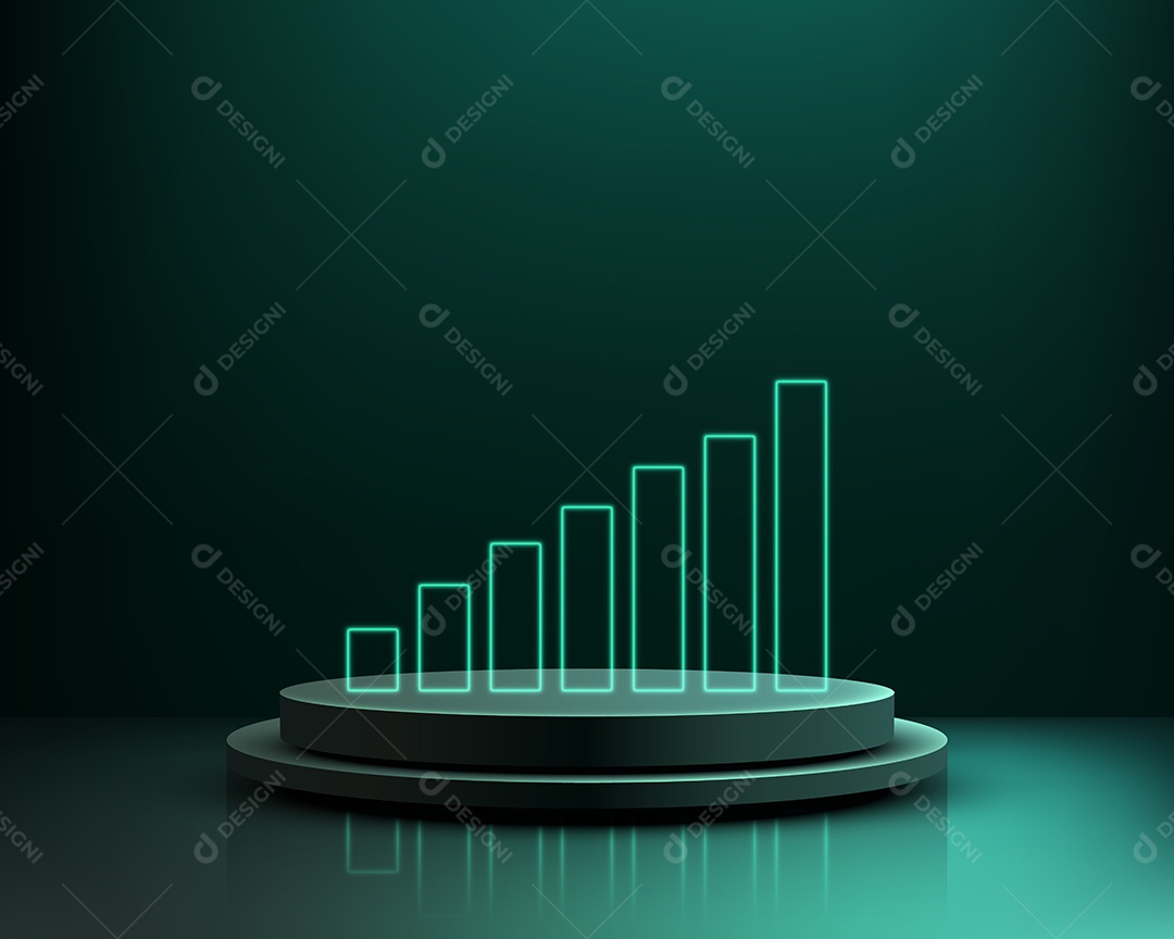 Modelo de Cenário de Pódio Vetor EPS Editável