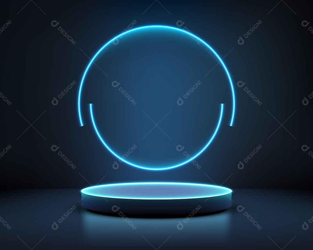 Modelo de Cenário de Pódio Vetor EPS Editável