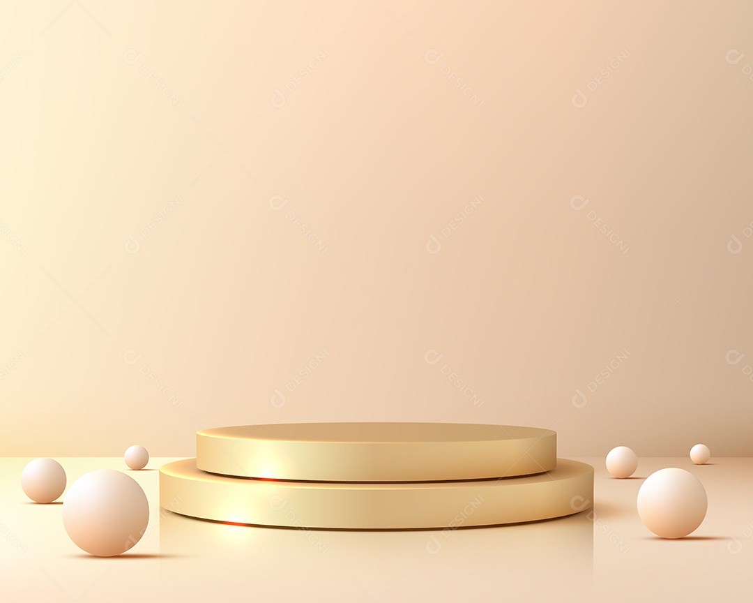 Modelo de Cenário de Pódio Vetor EPS Editável