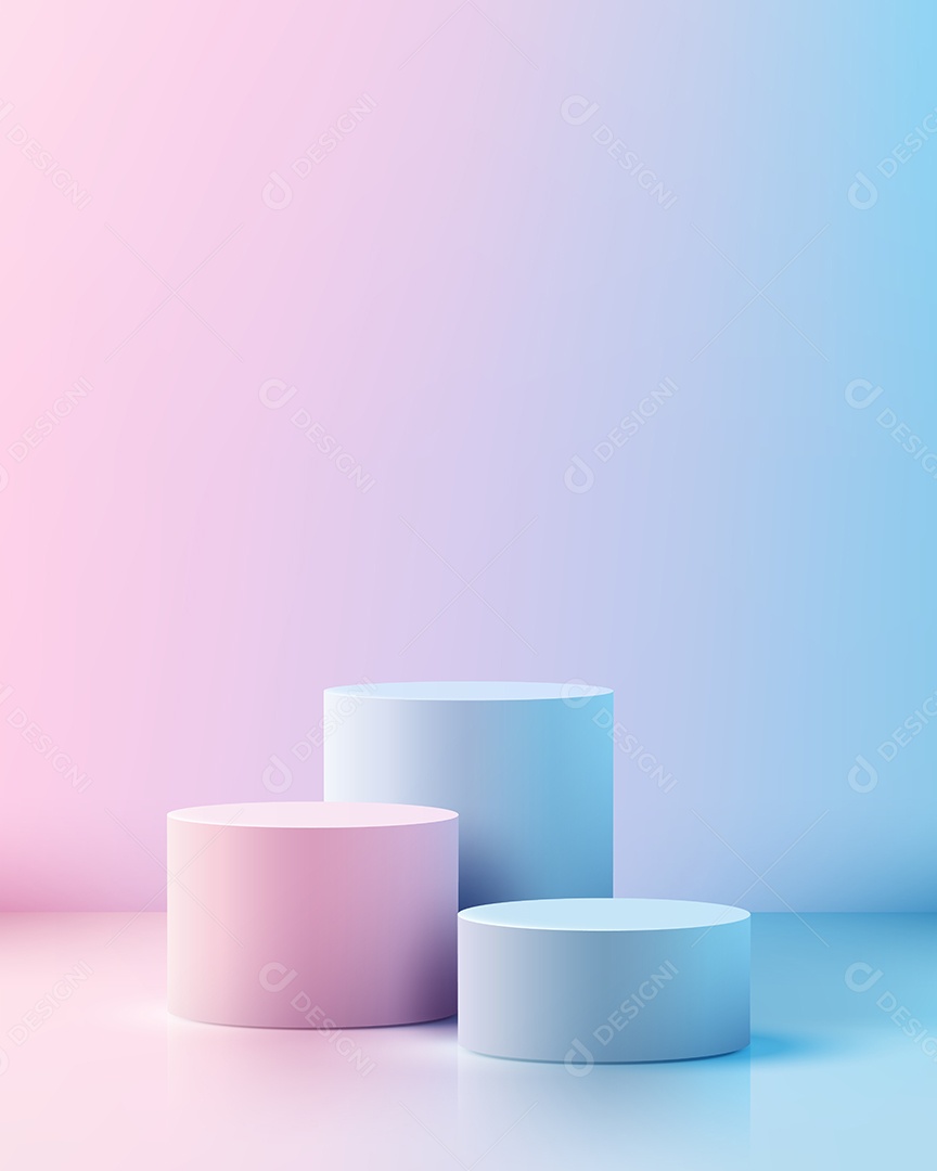 Modelo de Pódio Vetor Ilustração EPS Editável