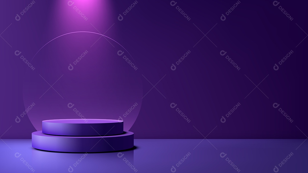 Modelo de Pódio Vetor Ilustração EPS Editável