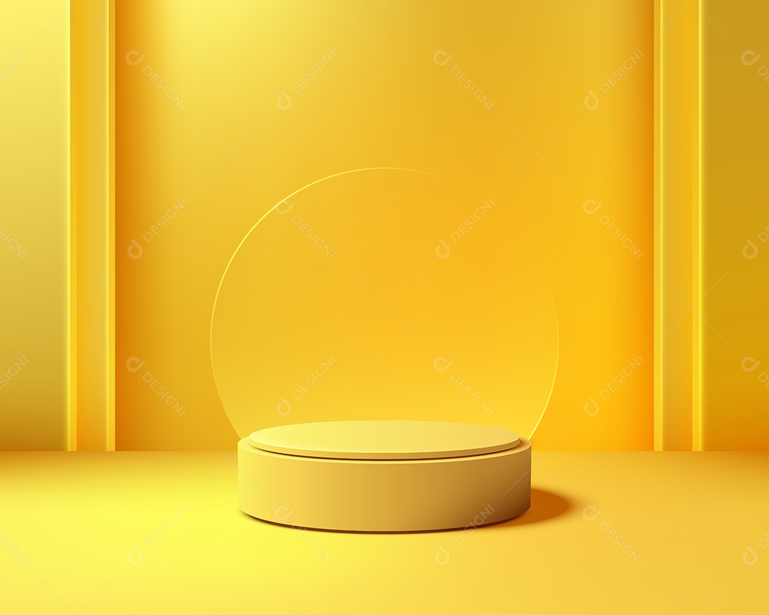 Modelo de Pódio Vetor Ilustração EPS Editável