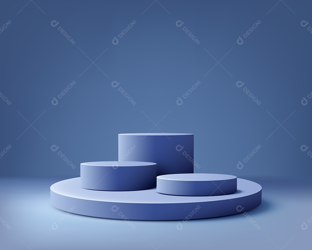 Modelo de Pódio Vetor Ilustração EPS Editável