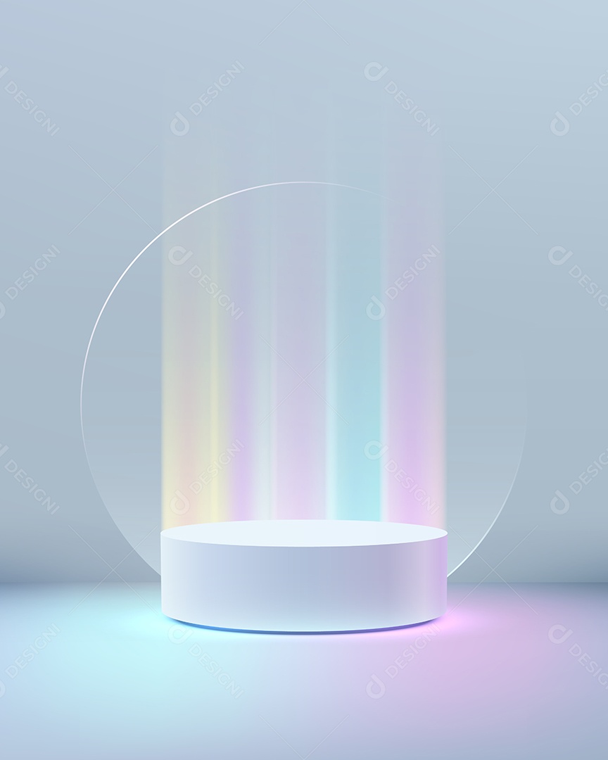 Modelo de Pódio Vetor Ilustração EPS Editável