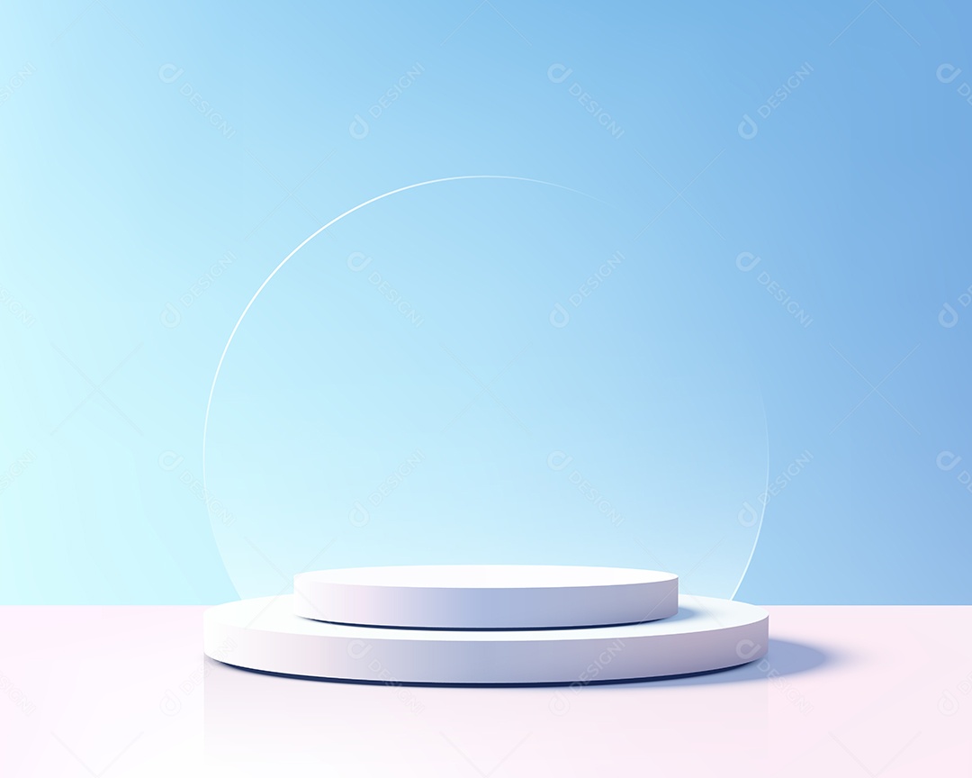 Modelo de Pódio Vetor Ilustração EPS Editável