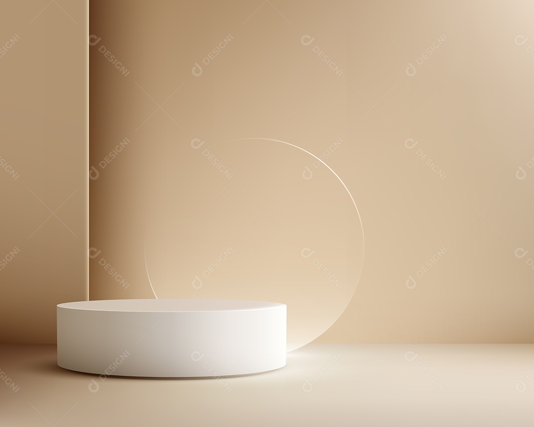 Modelo de Pódio Vetor Ilustração EPS Editável