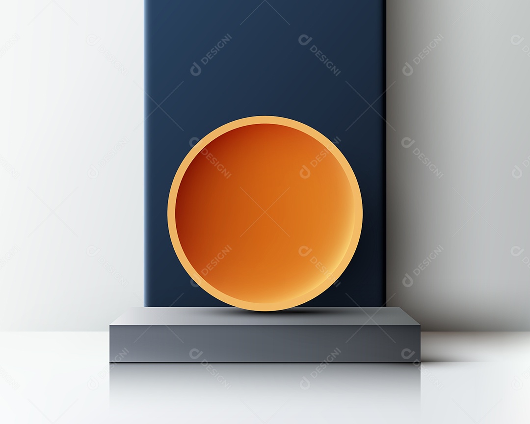 Modelo de Pódio Vetor Ilustração EPS Editável