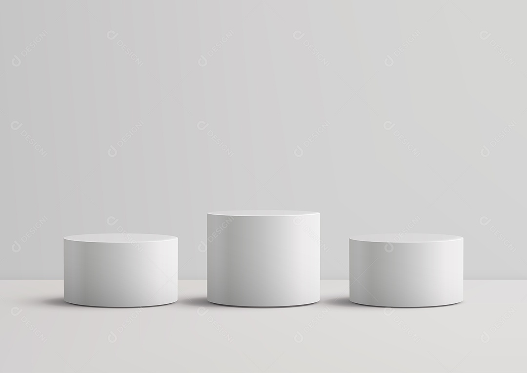 Modelo de Pódio Vetor Ilustração EPS Editável